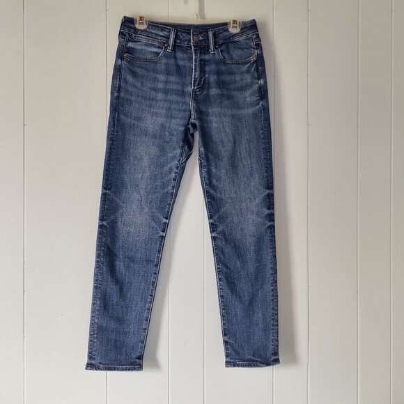 Medium Dark Wash American Eagle Outfitters Airflex+ Jeans Size 28 x 30 - Picture 2 of 11